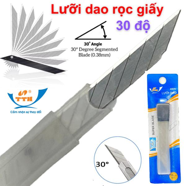 Lưỡi dao rọc giấy 30 độ 9mm TTH - 2203V