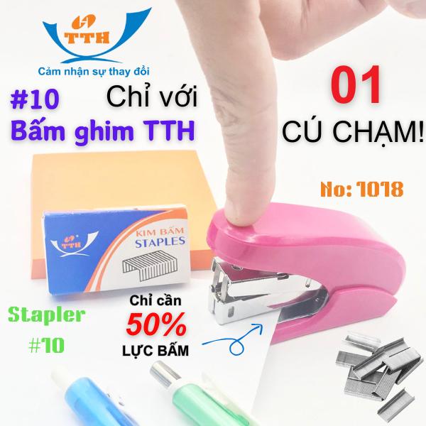 Bấm kim, dập ghim trợ lực 50% số 10 TTH - 1018