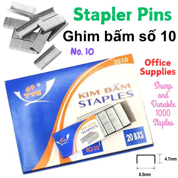 Ghim bấm, kim bấm giấy số 10 TTH - 2010