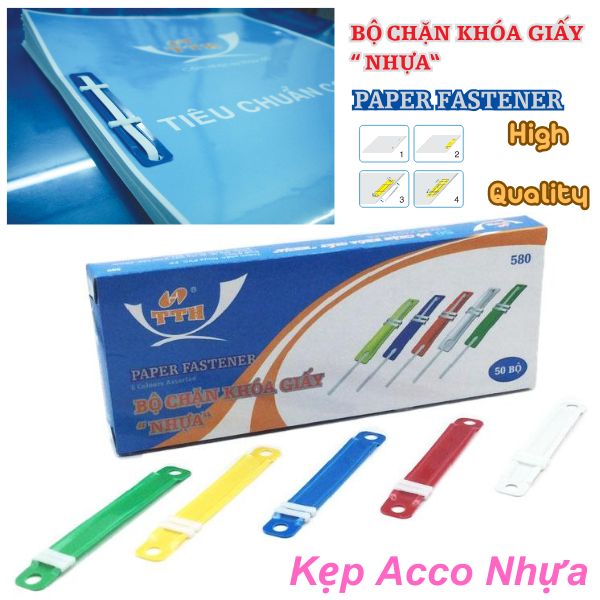 Acco nhựa, bộ chặn khóa giấy TTH - 580
