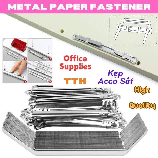 Acco sắt, bộ chặn khóa giấy 0946