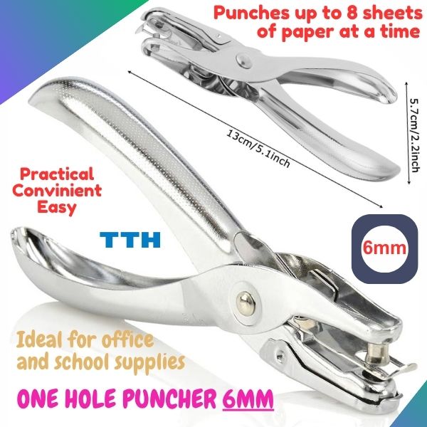 Dụng cụ đục lỗ, kìm bấm 1 lỗ 6mm cầm tay