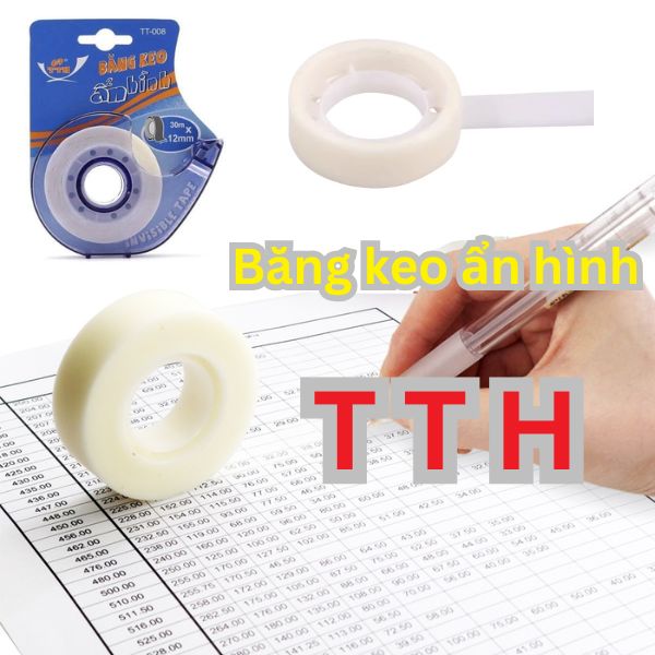 Cuộn băng keo ẩn hình dán tiền TTH