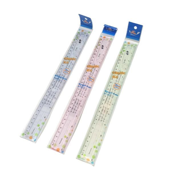 Thước Kẻ Trong Suốt 15cm 20cm 30cm Nhựa Cứng - TTH