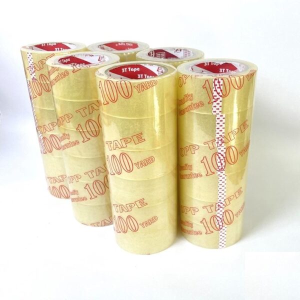 6 Cuộn băng keo trong 100-200 yard bề rộng 5cm