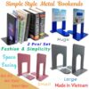Giá đỡ chặn sách kim loại để bàn 2 cái/bộ loại dày - TTH